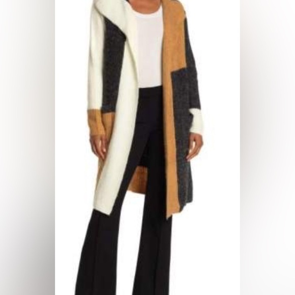 EUC Joseph A Color Block Cardigan - Picture 2 of 8